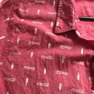 Coca-Cola short sleeve button down